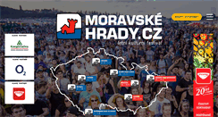 Desktop Screenshot of moravskehrady.cz